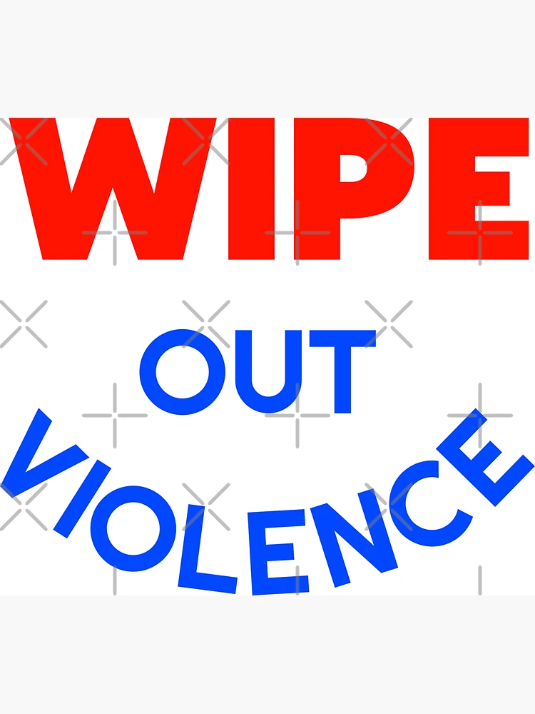 WIPE OUT VIOLENCE ))(( 60s Retro Hippie Make Love Not War 