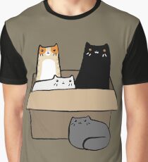 Cats in a Box Graphic T-Shirt