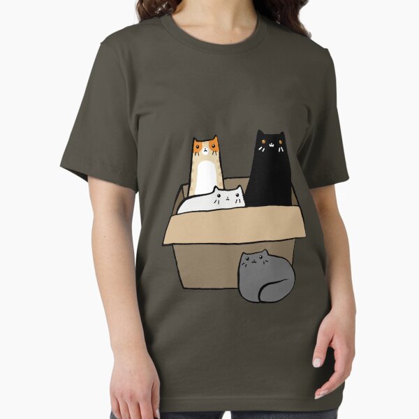 Vista previa del artículo con la obra «Gatos en una caja», diseñado y vendido por SaradaBoru.