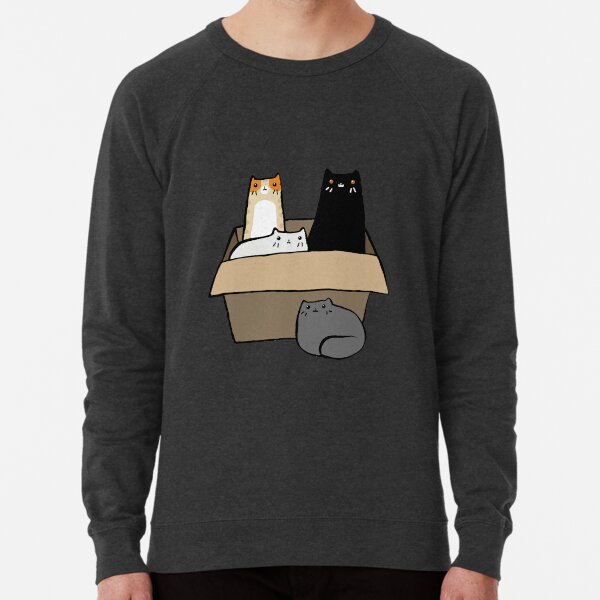 Cats in a Box Lightweight Sweatshirt