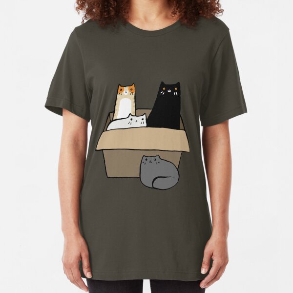 Cats in a Box Slim Fit T-Shirt