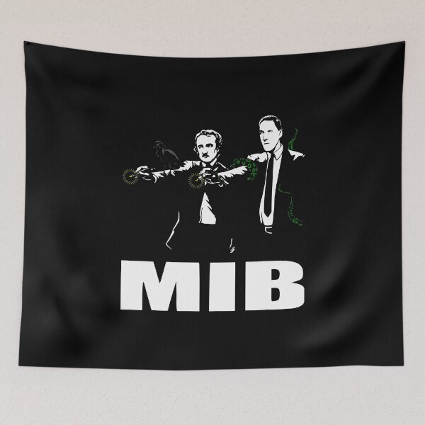 Item preview, Poe and Lovecraft MIB - HP Lovecraft - Edgar Allen Poe - MIB Mashup designed and sold by jacob-jendrey.