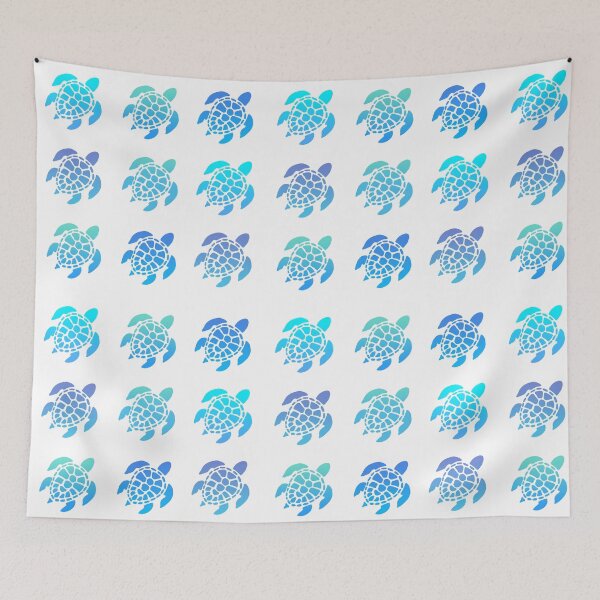 Item preview, Blue ombre ocean sea turtles collection | Turtle lover | Turtle gifts designed and sold by Lindsay Marie Patterns.