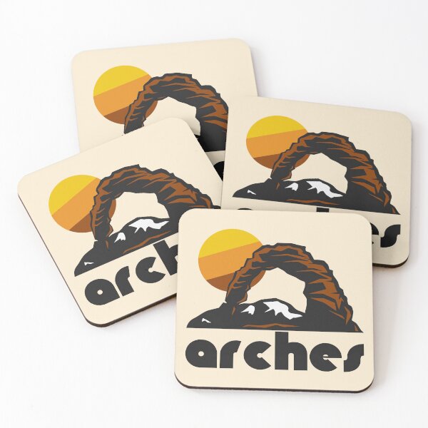 Item preview, Retro Arches ))(( Tourist Souvenir National Park Design designed and sold by acquiesce13.