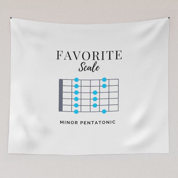 Item preview, Favorite Scale Minor Pentatonic Light Theme designed and sold by nightsworthy.