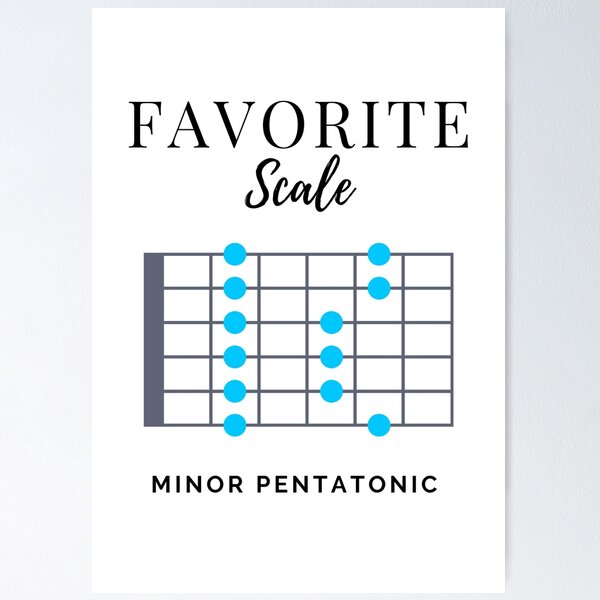 Item preview, Favorite Scale Minor Pentatonic Light Theme designed and sold by nightsworthy.