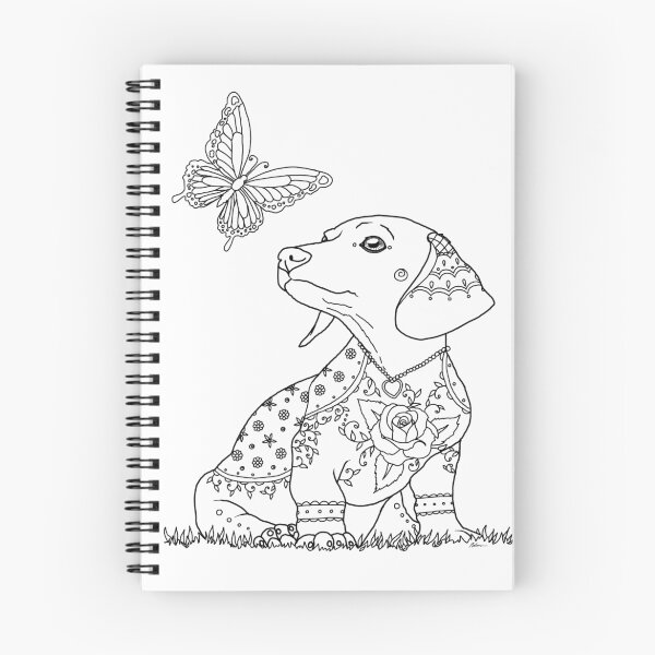 Item preview, Art of Dachshund - Doxie with Butterfly designed and sold by dvampyrelestat.