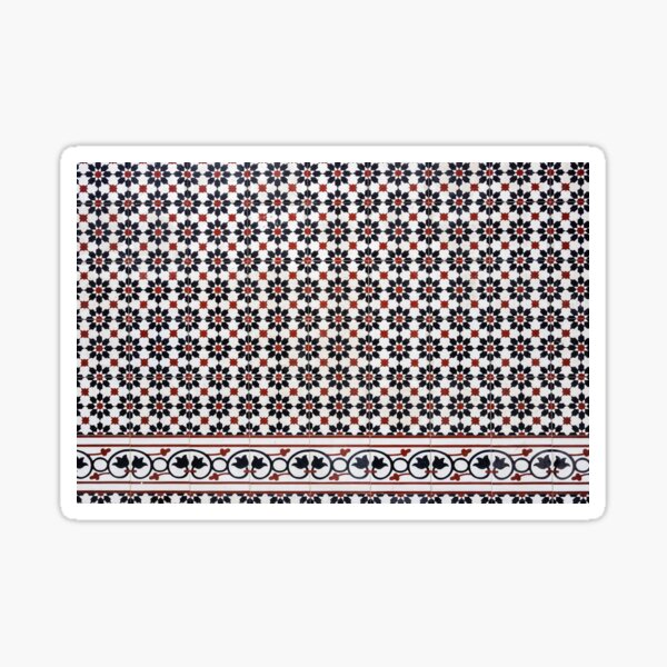 Traditional Nyonya Floor Tiles II in George Town Sticker