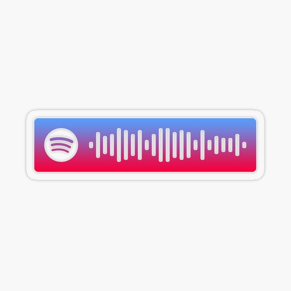 Life Hamza Spotify Code Sticker transparent