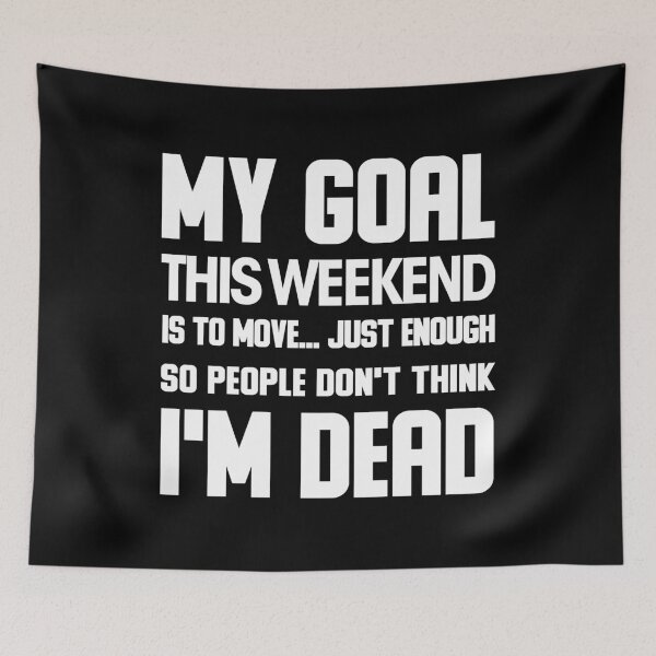 Item preview, My goal this weekend | Laziness funny sayings for lazy people who love sloth designed and sold by Awesome 4 all.