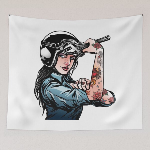 Item preview, Woman bikers motorcycle designed and sold by ltt23.