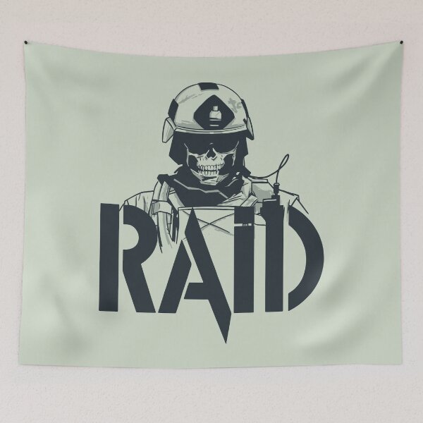 Item preview, RAID French Police Tactical Unit  Skull designed and sold by Trendvia .