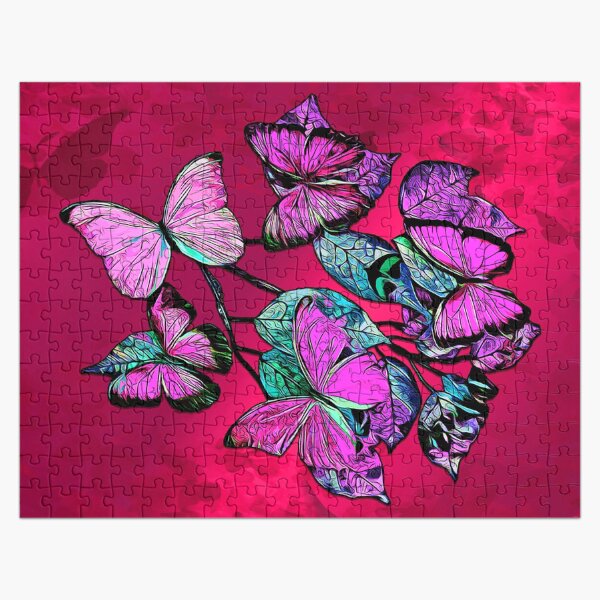 Legakulie Schmetterlinge pink Jigsaw Puzzle