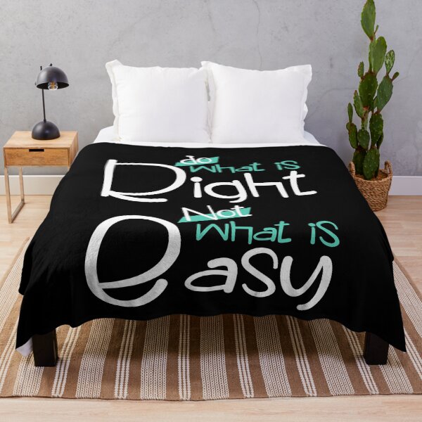 Item preview, Do What Is Right Not What Is Easy, White Design, Positive Quote, designed and sold by OB-Store.