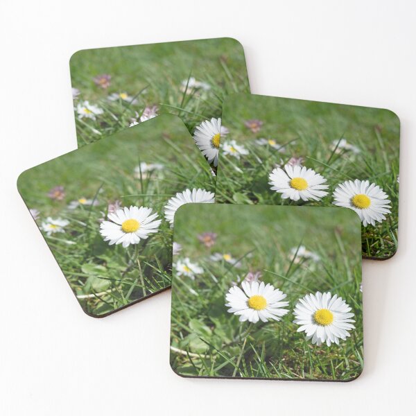 Item preview, Oxeye Daisy Flower with grass background designed and sold by santoshputhran.