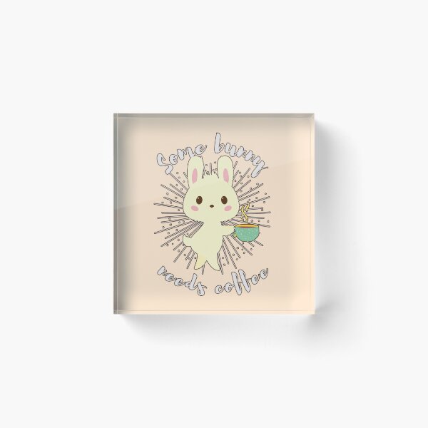 Item preview, Some bunny needs coffee- Funny Easter Pun for Coffee Lovers Gift designed and sold by EvaWolf.
