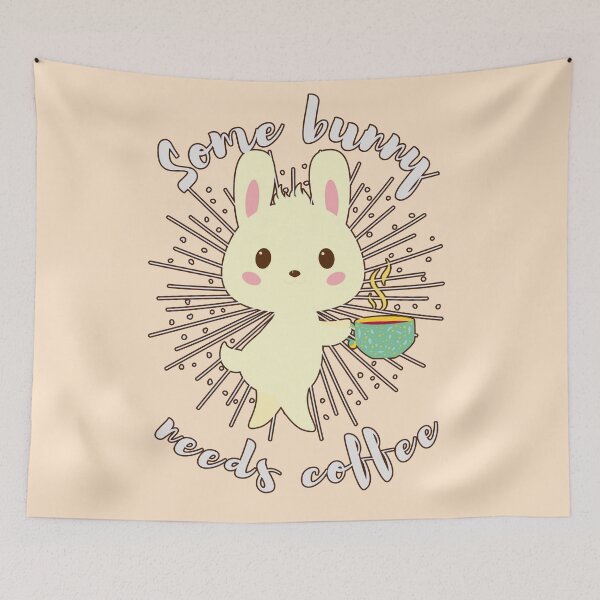 Item preview, Some bunny needs coffee- Funny Easter Pun for Coffee Lovers Gift designed and sold by EvaWolf.