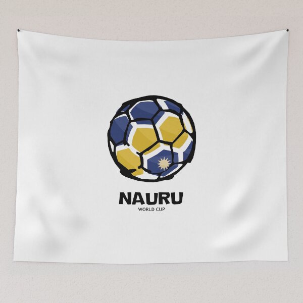 Item preview, Nauru Football Country Flag designed and sold by KewaleeTee.