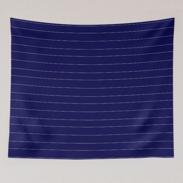 Item preview, Blue Striped, White stripes pattern, horizontal, White And Blue ,Blues,Blue Jackets, blue wall, Blue And White designed and sold by bubbley2021.