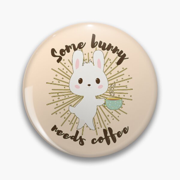 Item preview, Some bunny needs coffee- Funny Easter Pun for Coffee Lovers Gift- Dark Text Version designed and sold by EvaWolf.