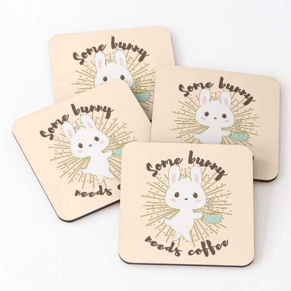 Item preview, Some bunny needs coffee- Funny Easter Pun for Coffee Lovers Gift- Dark Text Version designed and sold by EvaWolf.