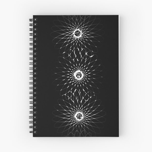 Item preview, minimalistic abstract spirals floral pattern designed and sold by Mandala-Mia.