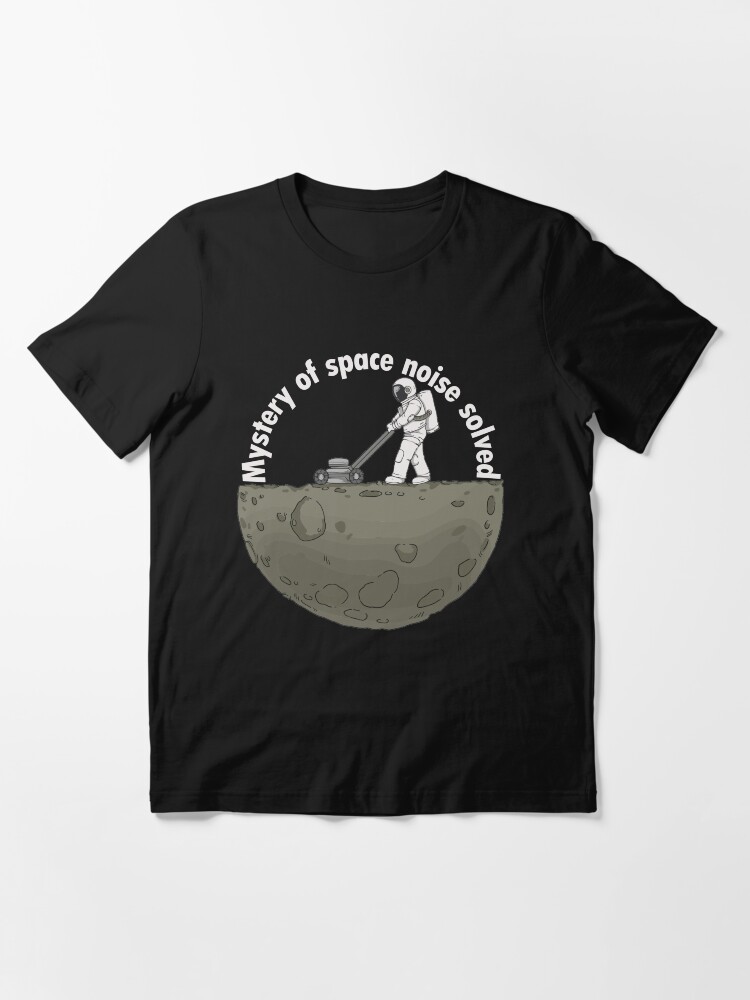 Alternate view of astronaut cosmos space noise Moon Design Essential T-Shirt