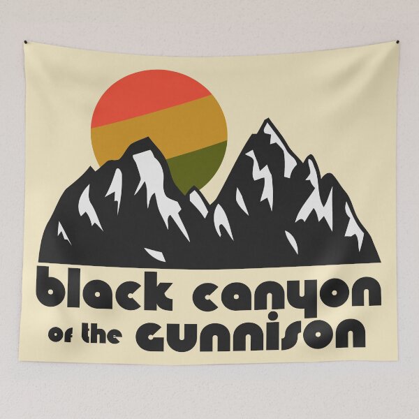 Item preview, Retro Black Canyon of the Gunnison ))(( Tourist Souvenir National Park Design designed and sold by acquiesce13.