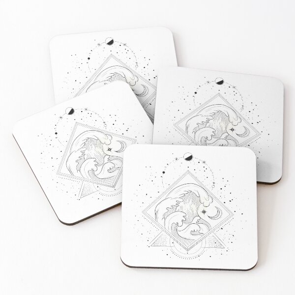 Item preview, Geometric Wave Art Composition designed and sold by VerboShop.
