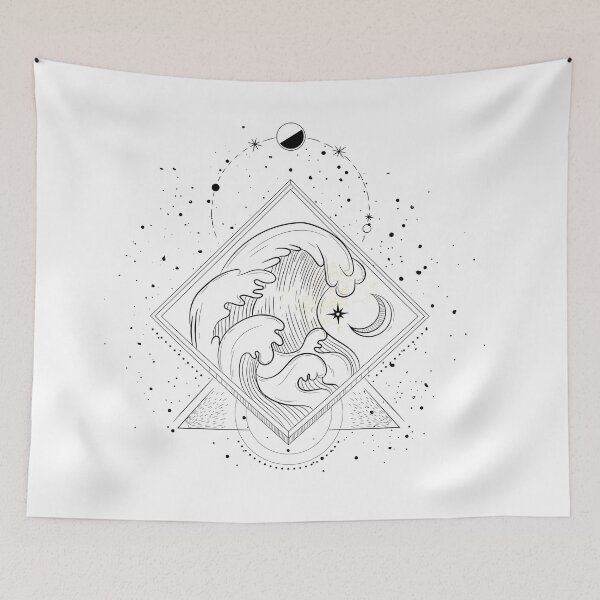 Item preview, Geometric Wave Art Composition designed and sold by VerboShop.