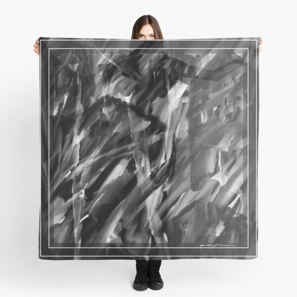 E S C_08 BLACK & WHITE Scarf
