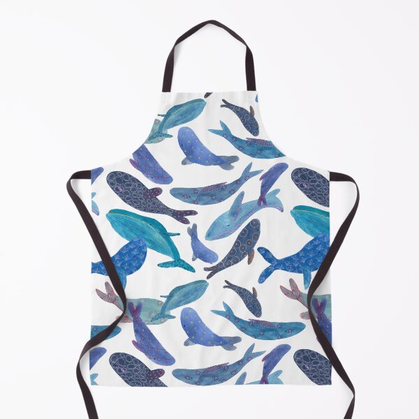 Ballenas estampadas Delantal
