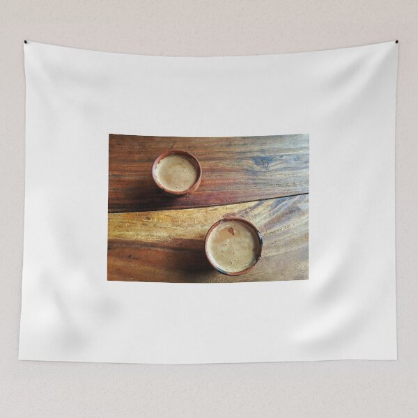 Item preview, Malai chai -masala tea on clay cups over wooden table designed and sold by FCEalin.