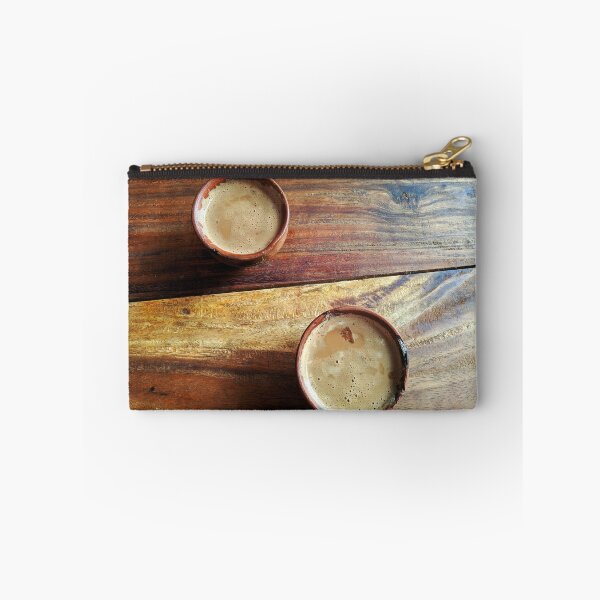 Item preview, Malai chai -masala tea on clay cups over wooden table designed and sold by FCEalin.