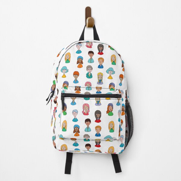 Item preview, pattern with avatars of boys and girls designed and sold by InshynaArt.
