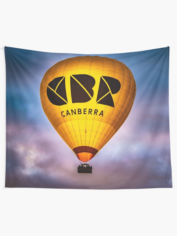 Alternate view of CBR hot air balloon Tapestry
