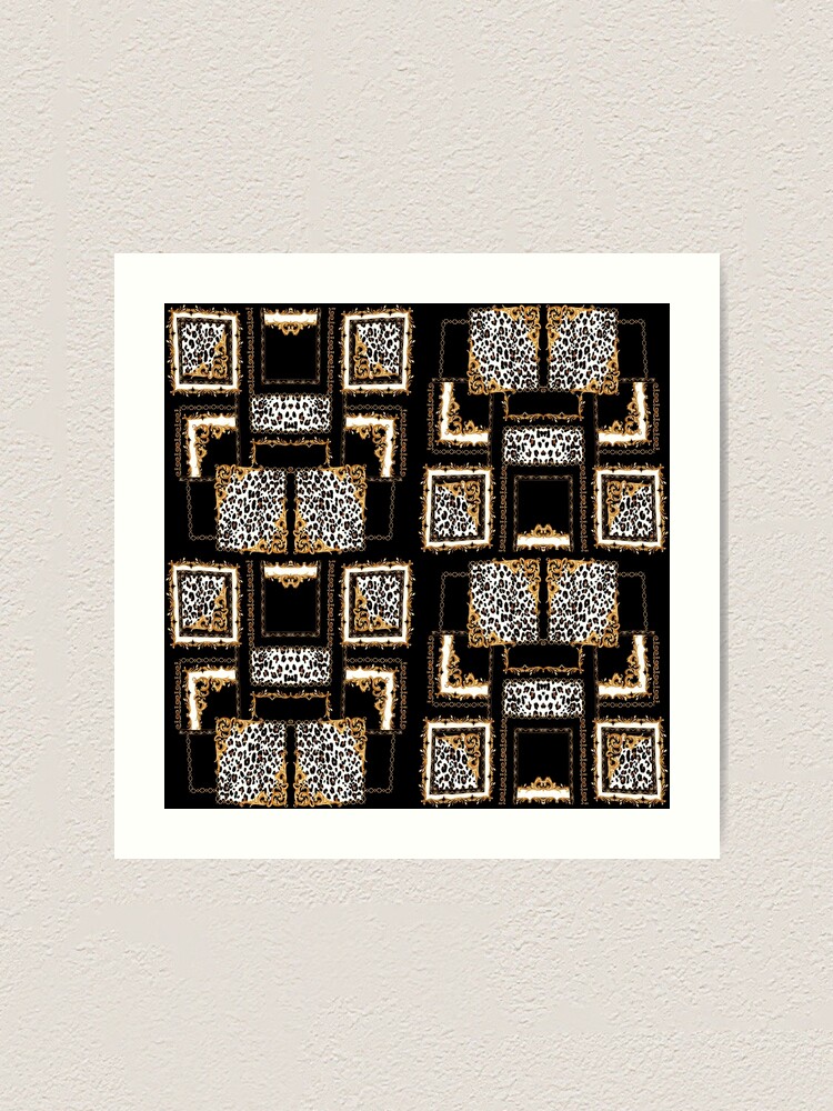 Alternate view of baroque and leopard work Art Print