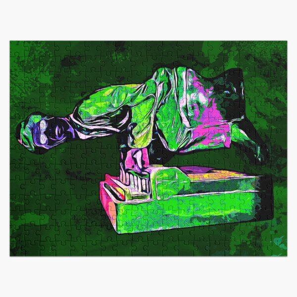 Legaculia piano player green Jigsaw Puzzle