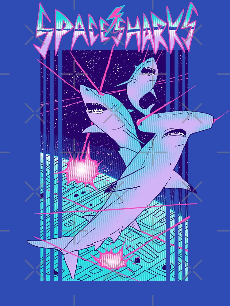 Thumbnail 7 von 7, Classic T-Shirt, Weltraumhaie! designt und verkauft von wytrab8.