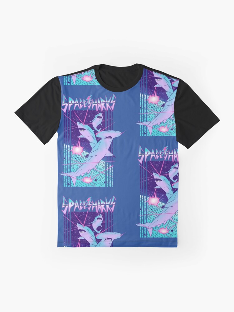 Thumbnail 4 von 5, Grafik T-Shirt, Weltraumhaie! designt und verkauft von wytrab8.