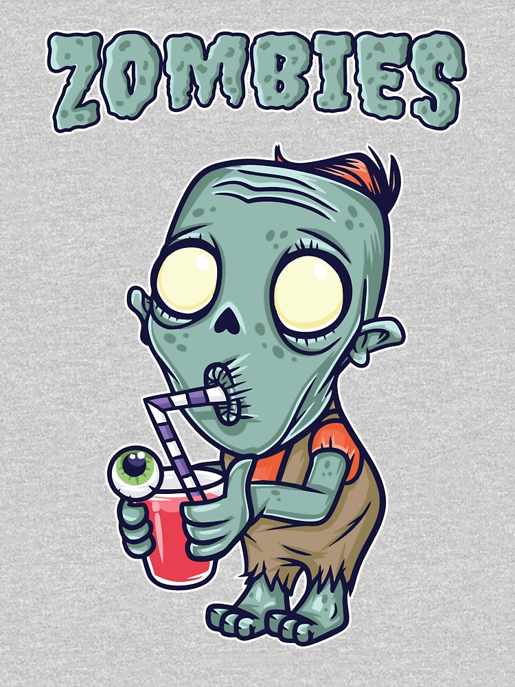 Zombie Drinking Eyeball Surprise by BLICK-DESIGNS