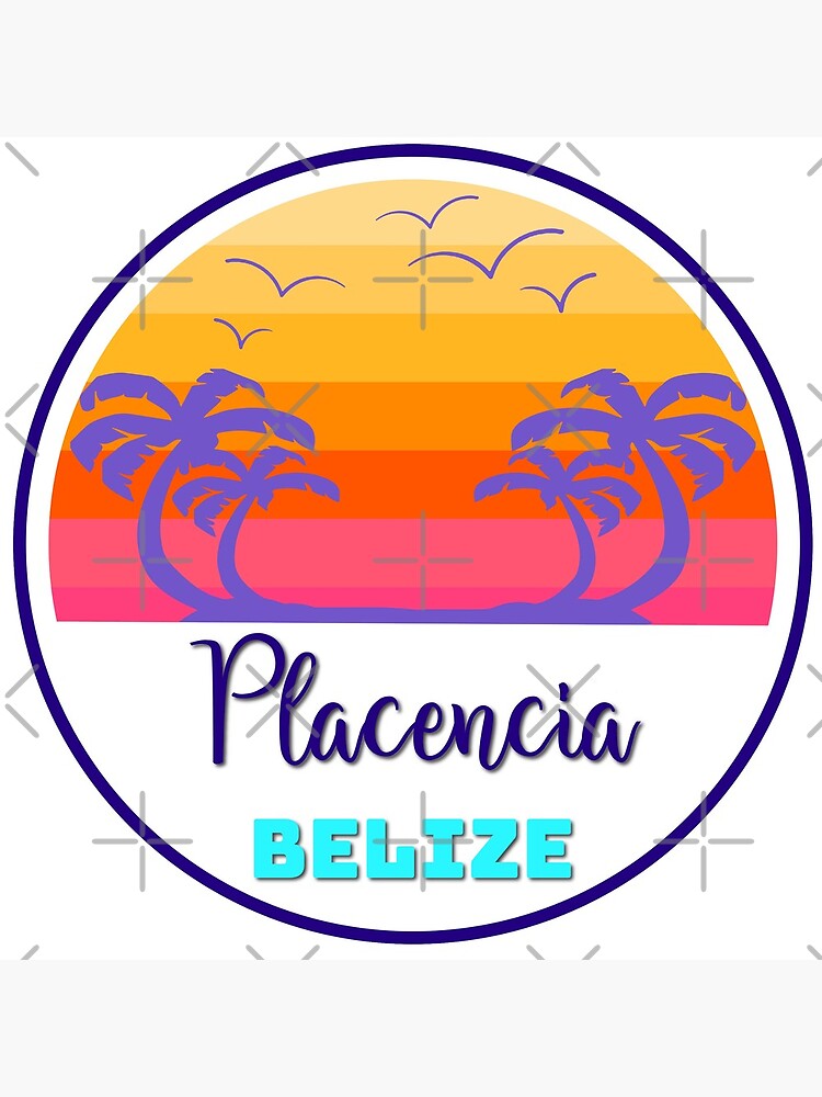 Placencia Belize Island Beach Sunset Palm Tree Outdoor Surfing Surf Cruise Vacation Gift Ideas by letourneau41