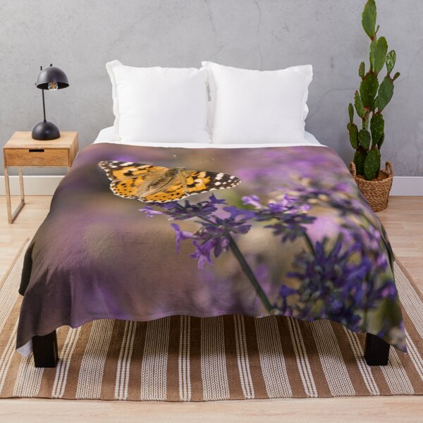 Item preview, The flight of the butterfly Aglaia on the lavender field designed and sold by ritadilalla.