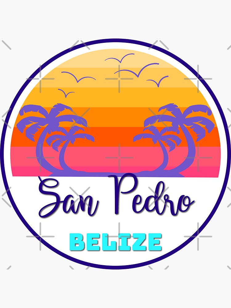 San Pedro Belize Island Beach Sunset Palm Tree Outdoor Surfing Surf Cruise Vacation Gift Ideas by letourneau41