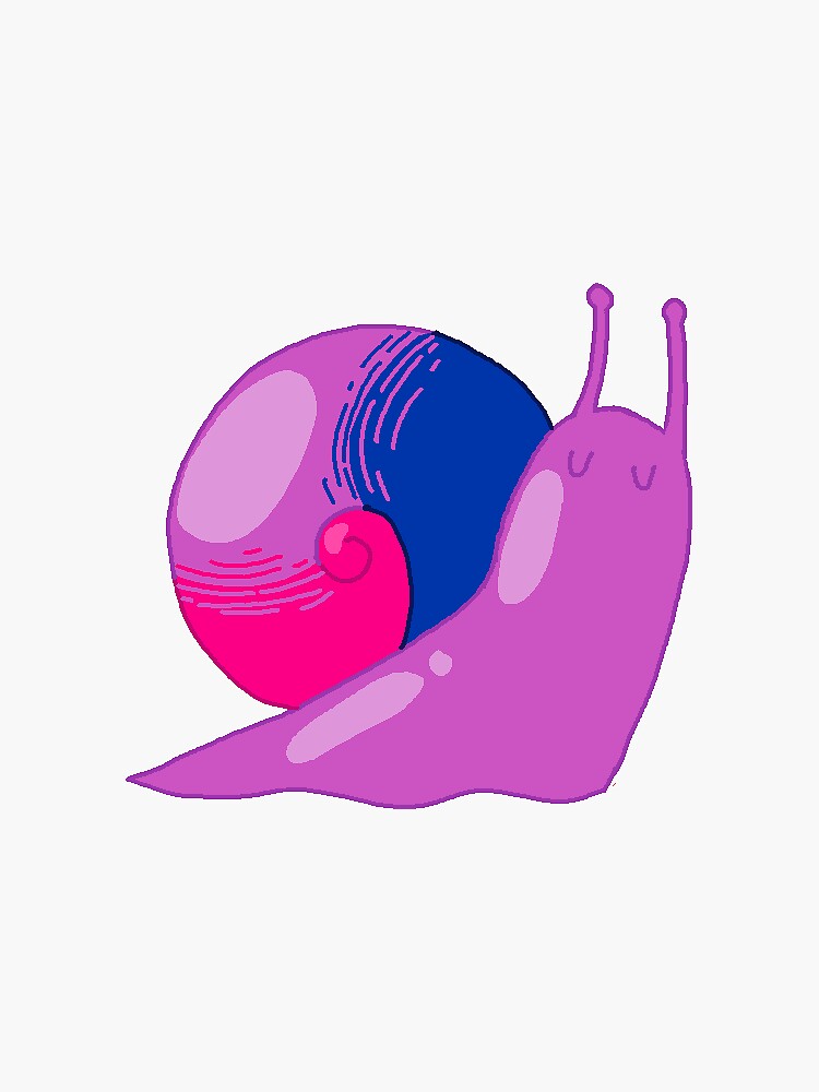 bisexual snail by dear-snails