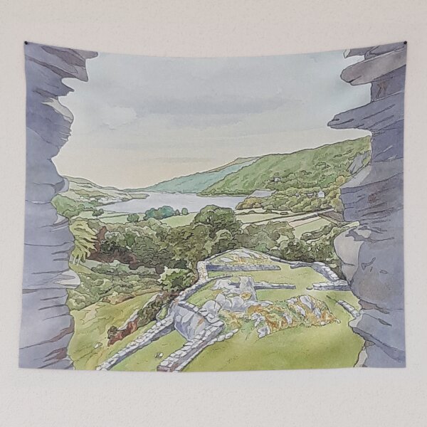 Item preview, Llyn Padarn from Dolbadarn Castle designed and sold by Anne Bonner.