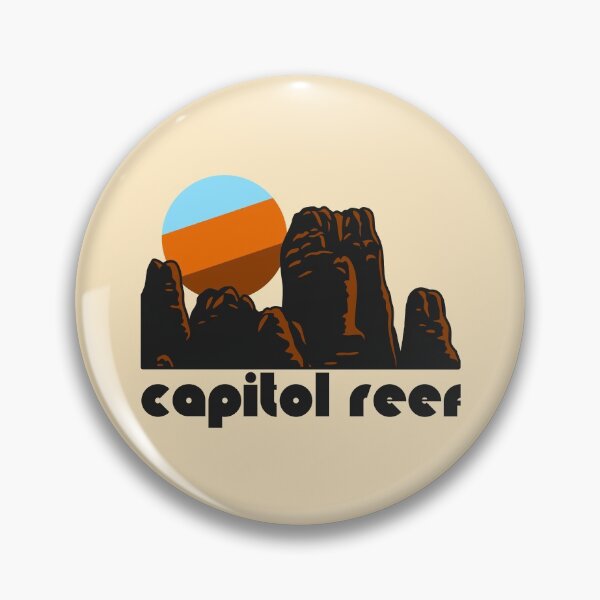 Item preview, Retro Capitol Reef ))(( Tourist Souvenir National Park Design designed and sold by acquiesce13.