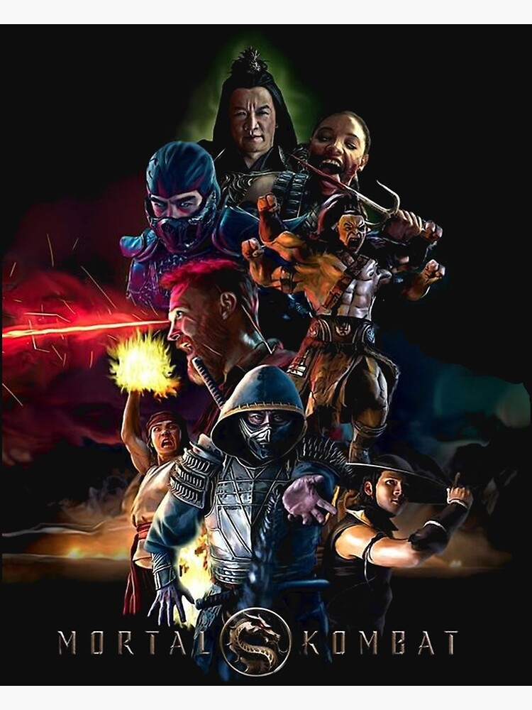 Mortal Kombat Legends Canvas Movie Poster Print Semi Gloss 24x36 Various Sizes store