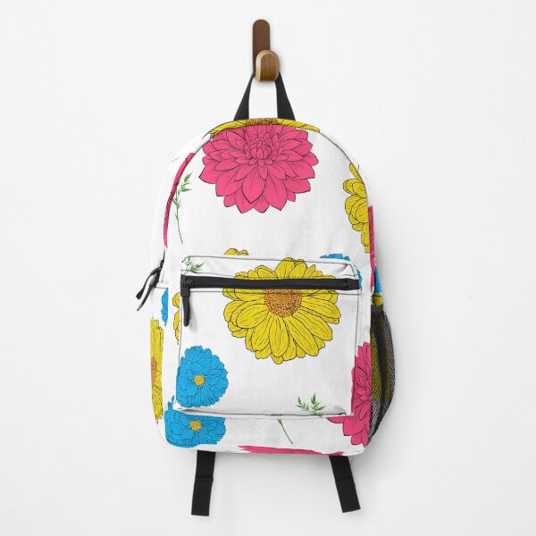 Item preview, Blue, Yellow and Pink Dahlia with foliage designed and sold by VV-2020.