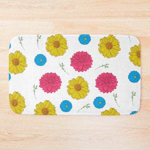 Item preview, Blue, Yellow and Pink Dahlia with foliage designed and sold by VV-2020.
